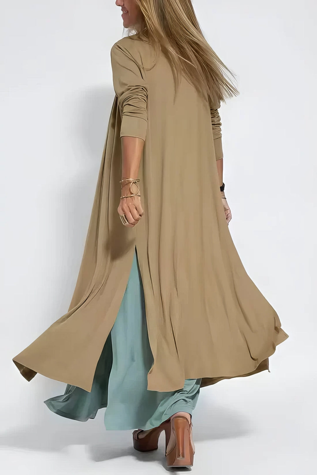 Kjole for kvinner | Lagdelt Maxi med Cardigan