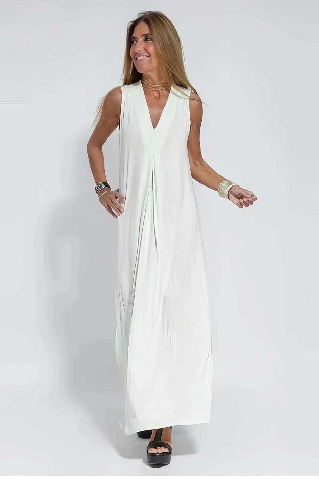 Kjole for kvinner | Lagdelt Maxi med Cardigan